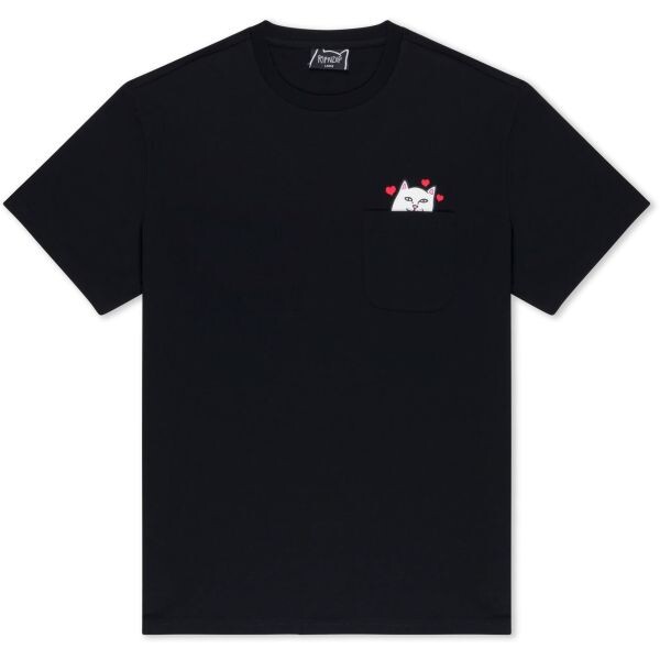 Triko Ripndip Nermal Loves Pocket - Černá - L