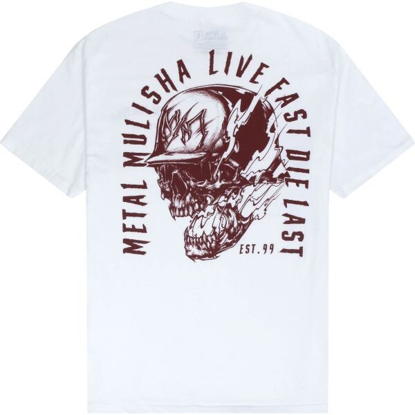 Triko Metal Mulisha Smoking - Bílá - 3Xl