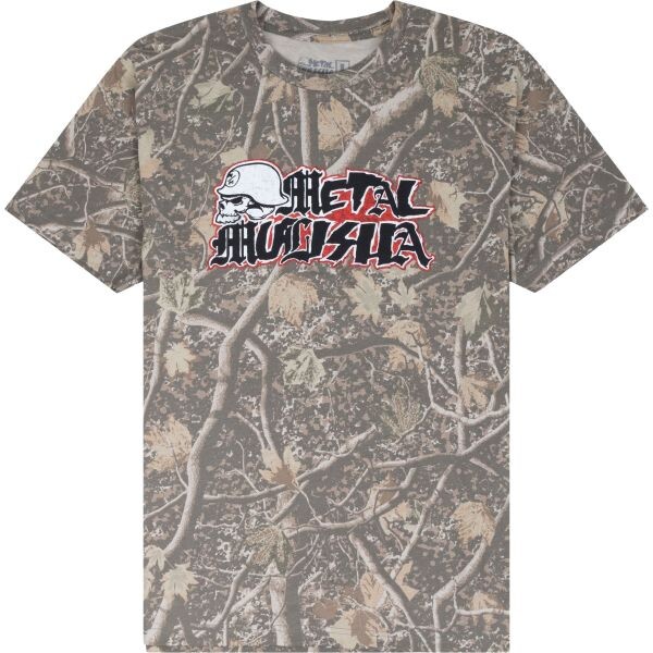 Triko Metal Mulisha Old English Camo - Hnědá - 3Xl