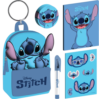 Lilo a Stitch klíčenka s minibatůžkem Stitch
