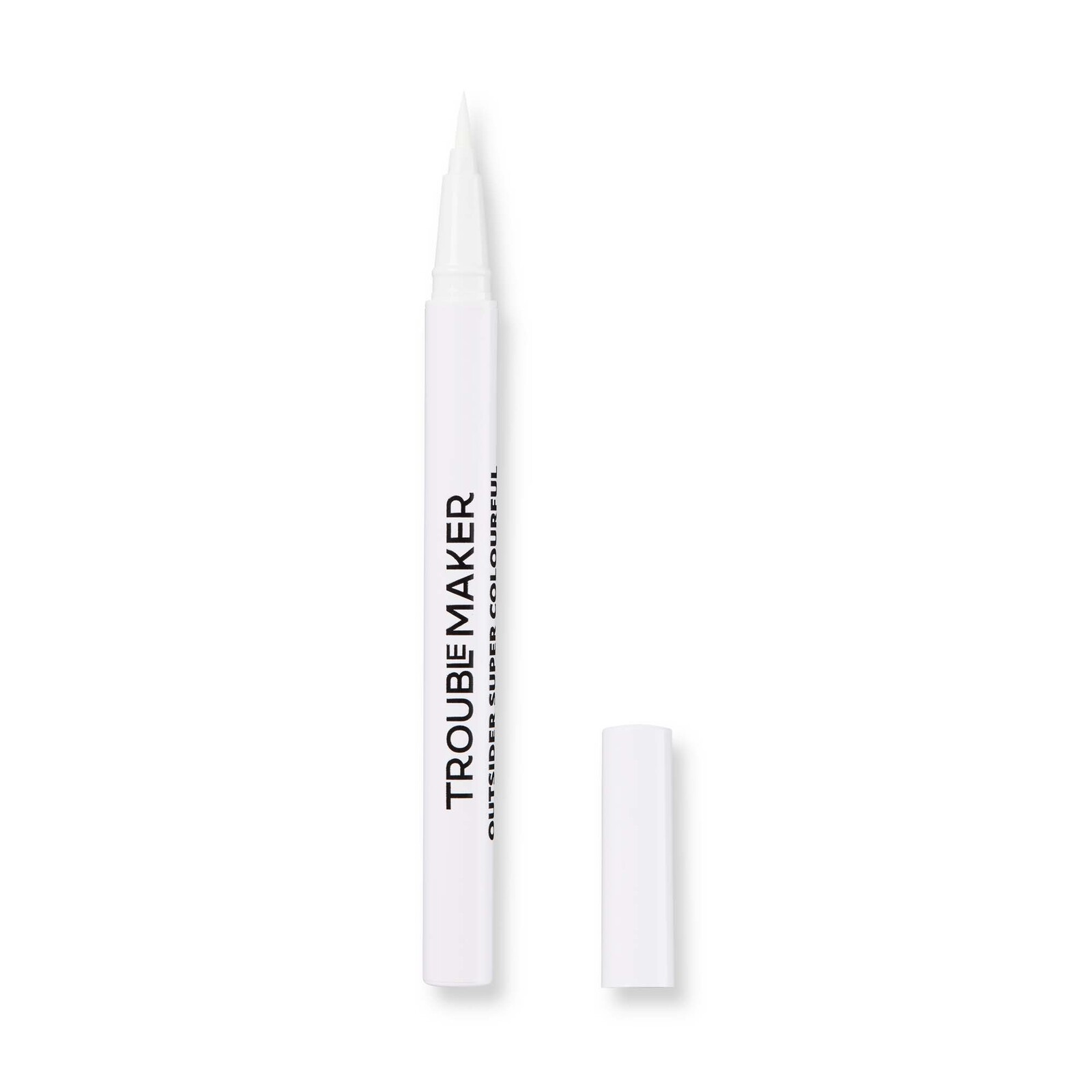 TROUBLE MAKER Outsider Liquid Eyeliner Pen Spooky Island White 0.5 ml
