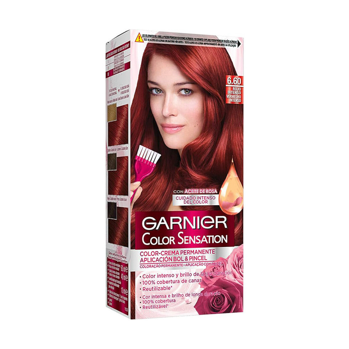 Garnier  Color Sensation Permanent Cream Hair Color - 6.60 Rouge  Červená