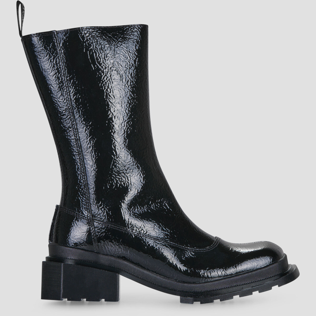 Dr. Martens  Maybole High Boot Black Crinkle Patent  Černá