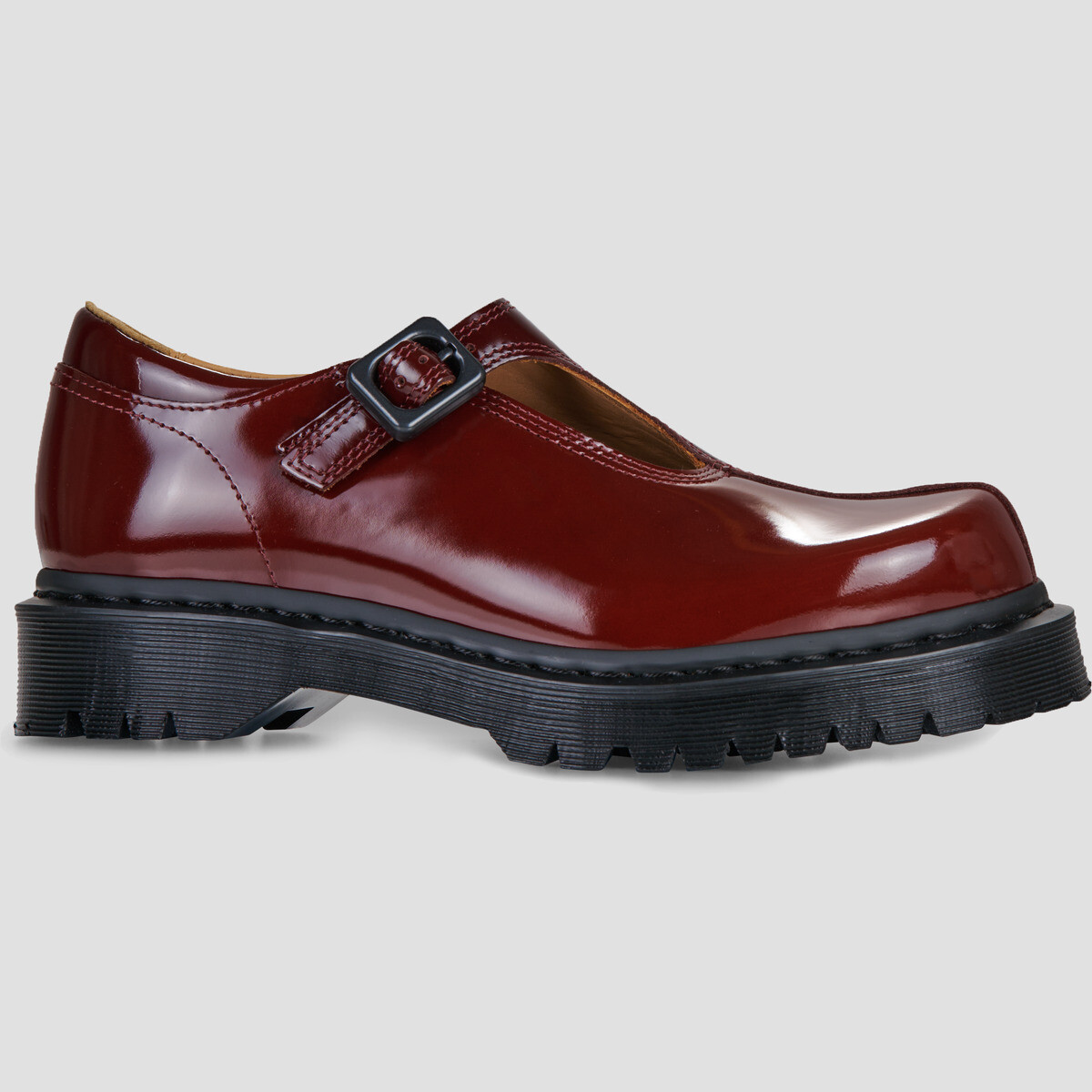 Dr. Martens  Rejena Mary Jane Cherry Red Laquered Leather  Bordó