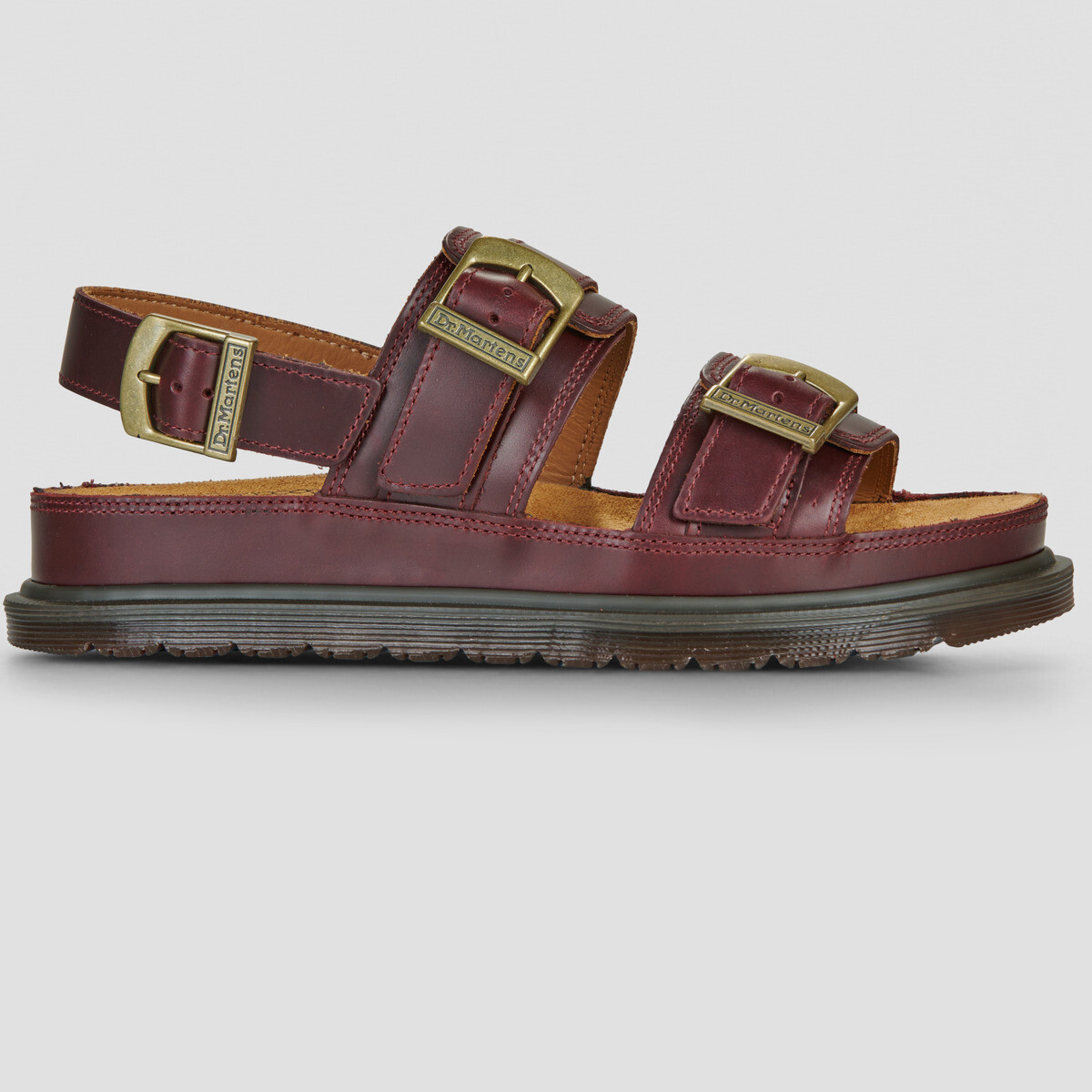 Dr. Martens  San Two Strap Sandal Cherry Red Arcadia  Bordó