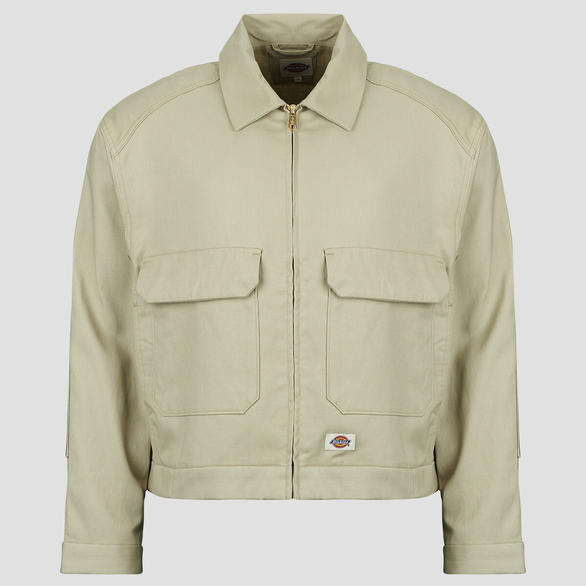 Dickies  HEMP TWILL TRUCKER JACKET EUCALYPTUS  Béžová