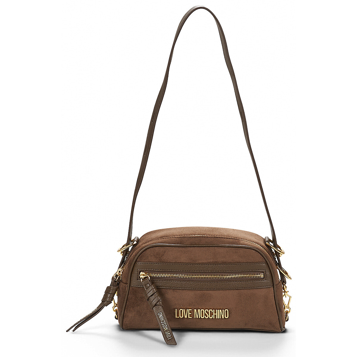 Love Moschino  SIGNATURE ZIP XBODY  Hnědá