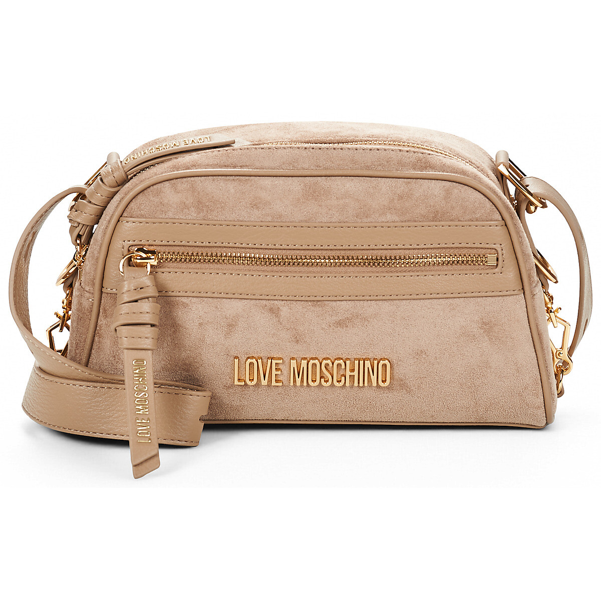 Love Moschino  SIGNATURE ZIP XBODY  Béžová