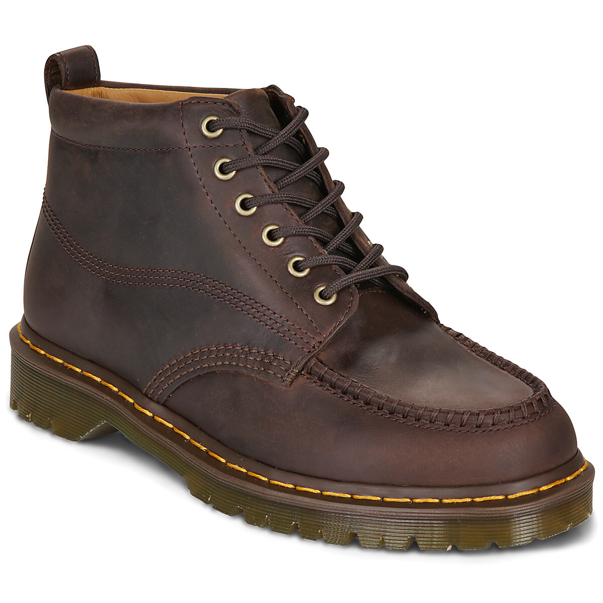 Dr. Martens  LOWELL CHUKKA DARK BROWN CRAZY HORSE  Hnědá