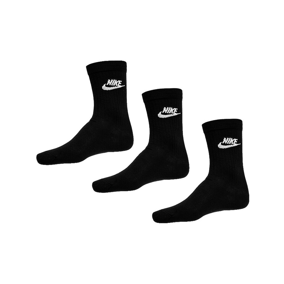 Nike  Chaussettes  dx5025 confort quotidien  Černá
