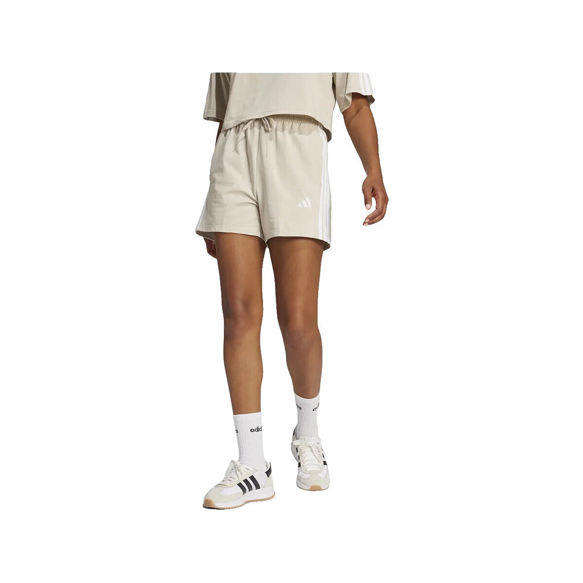 adidas  Short  Essentials 3 Stripes coton  Bílá