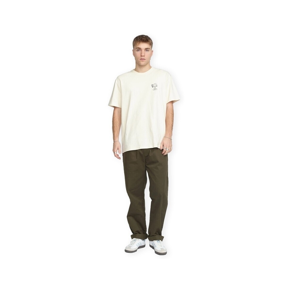 Revolution  Casual Trousers 5871 - Army  Zelená