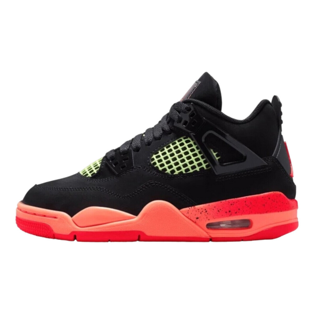 Nike  4 Retro Black Infrared Barely Volt  Černá