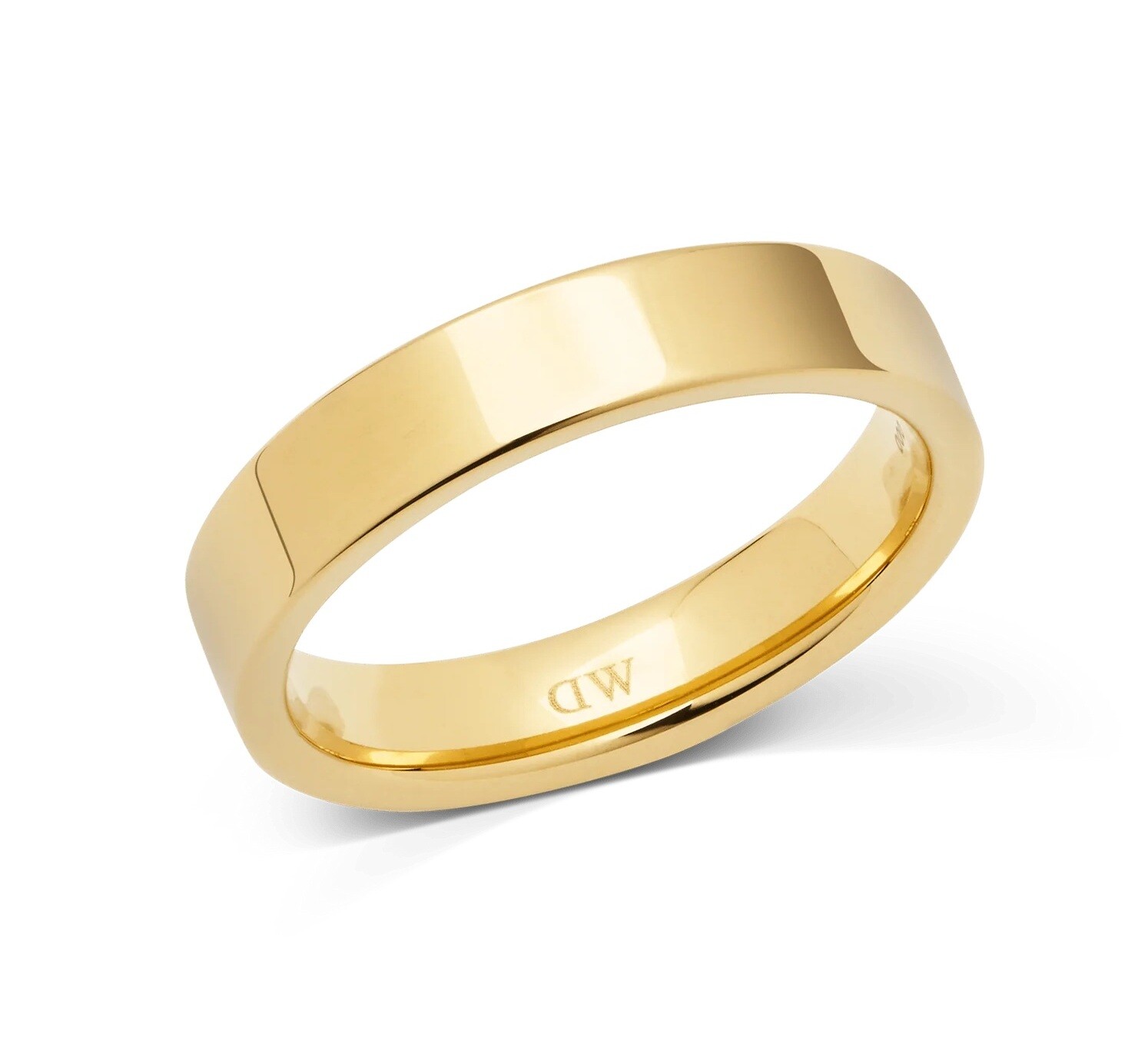 Daniel Wellington Pozlacený unisex prsten z oceli Line DW0040183 56 mm