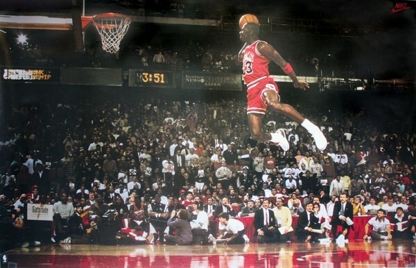 CLOSE UP Plakát, Obraz - Michael Jordan - Slam Dunk Contest, 88 × 59.5 cm