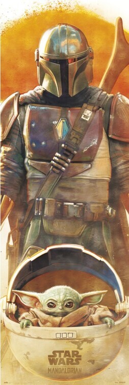 GRUPO ERIK Plakát, Obraz - Star Wars: The Mandalorian, 53 × 158 cm