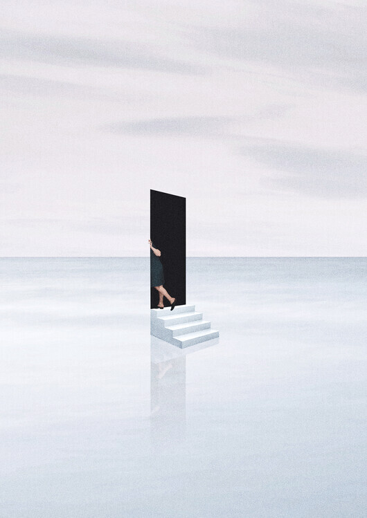 Maarten Léon Plakát, Obraz - Silent escape, Maarten Léon, 30 × 40 cm