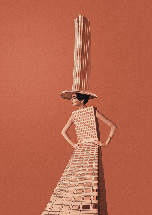 Maarten Léon Plakát, Obraz - City girl, Maarten Léon, 30 × 40 cm