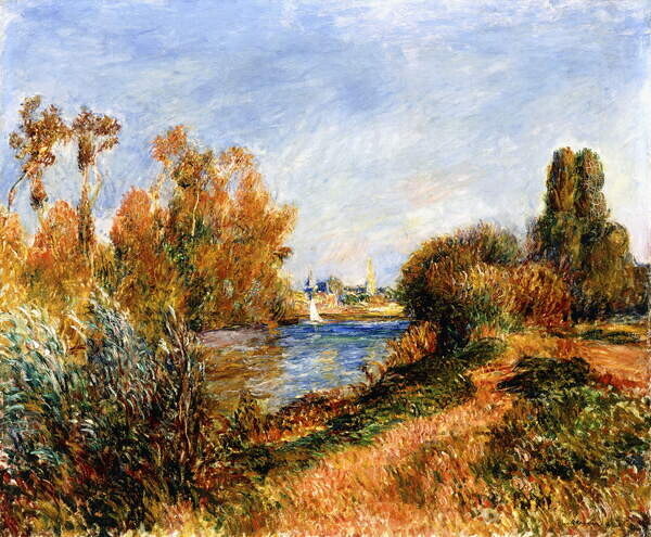 Renoir, Pierre Auguste Plakát, Obraz - The Seine at Argenteuil, 1888, Renoir, Pierre Auguste, 40 × 33 cm