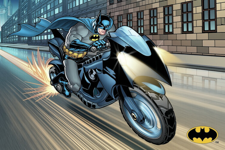 Europosters Plakát, Obraz - Batman - Night ride, 40 × 26.7 cm