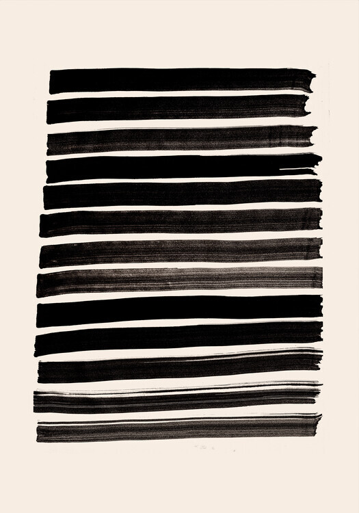 Studio Collection Plakát, Obraz - Stripes_Beige, Studio Collection, 26.7 × 40 cm