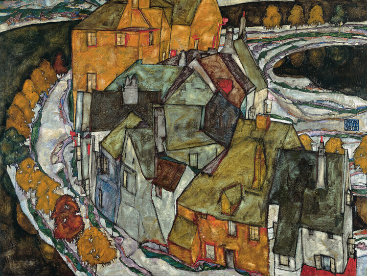 Egon Schiele Plakát, Obraz - Island City, Egon Schiele, 40 × 30 cm