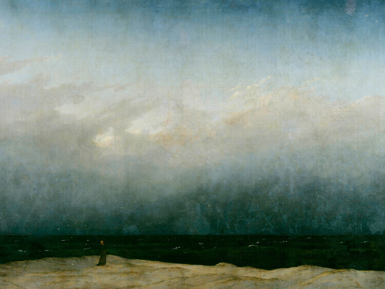 Caspar David Friedrich Plakát, Obraz - Monk by the Sea, Caspar David Friedrich, 40 × 30 cm