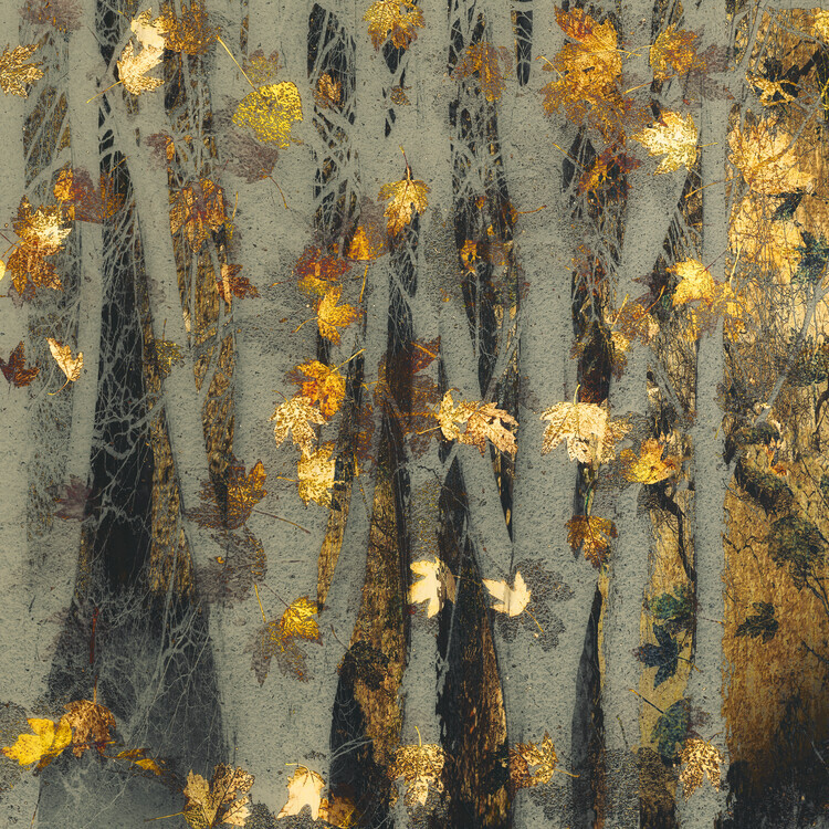 Nel Talen Plakát, Obraz - Gold leaf, Nel Talen, 40 × 40 cm