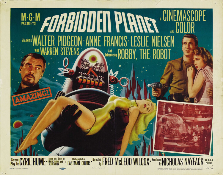 Europosters Plakát, Obraz - Forbidden Planet 02, 40 × 30 cm