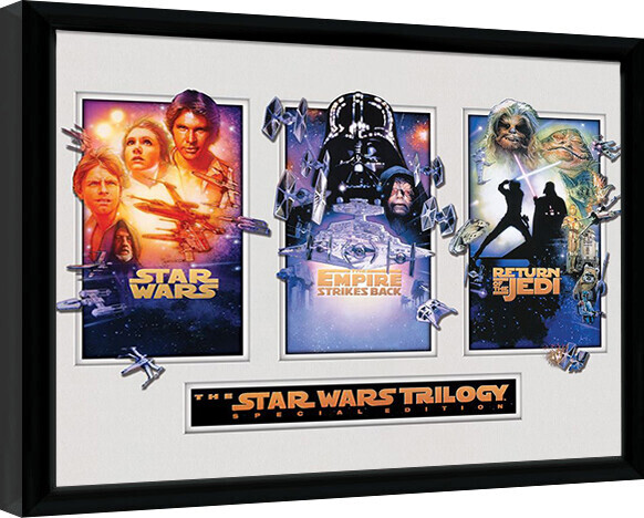 PYRAMID Obraz na zeď - Star Wars - Trilogy, 44.5 x 34.3 cm