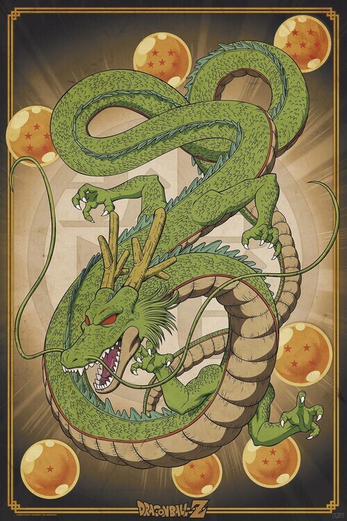 ABY STYLE Plakát, Obraz - Dragon Ball - Shenron, 61 × 91.5 cm