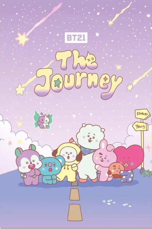 GRUPO ERIK Plakát, Obraz - BT21 - The Journey, 91.5 x 61 cm