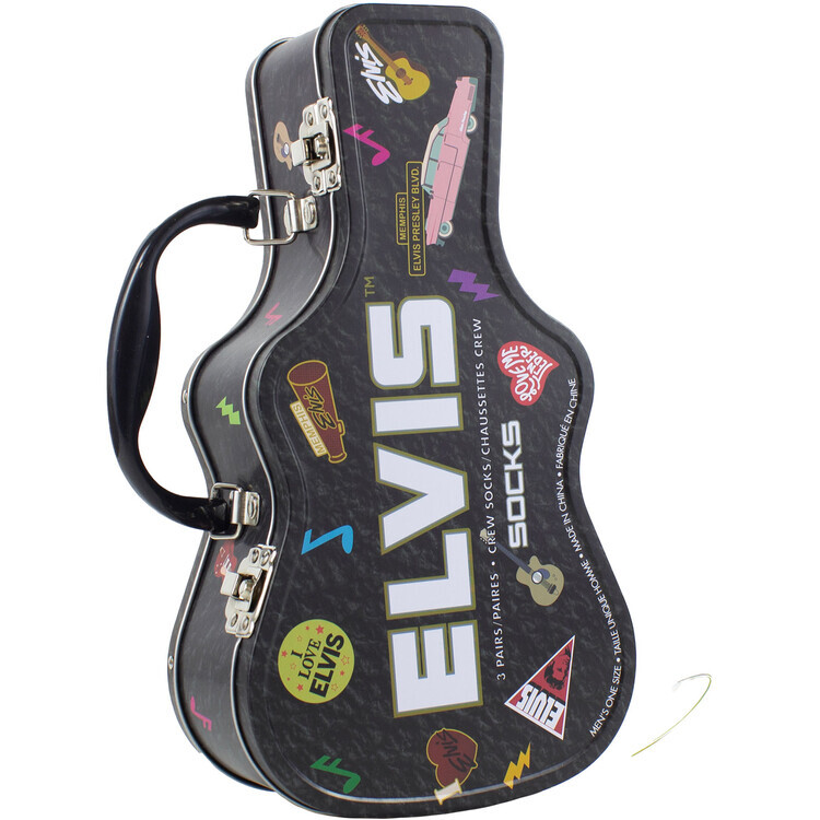 ROCKOFF Ponožky Elvis Presley - Logos | 3 páry, 39 - 46