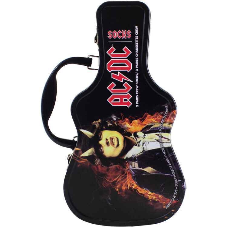 ROCKOFF Ponožky AC/DC - Logos | 3 páry, 39 - 46