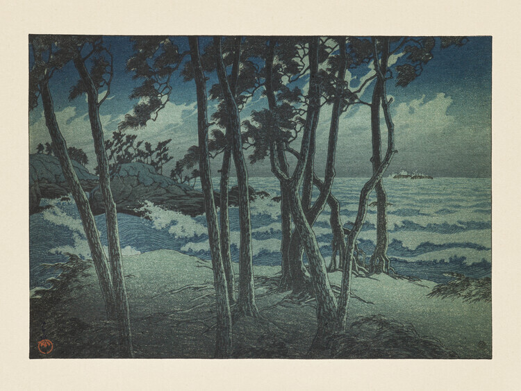 Kawase Hasui Plakát, Obraz - Hinomisaki, Izumo, From the Series “Souvenirs of Travels, Third Series”, Kawase Hasui, 40 × 30 cm