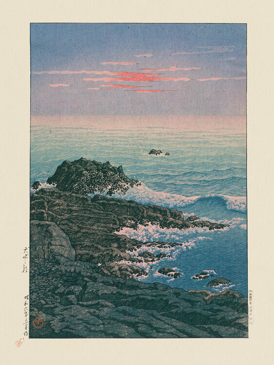 Kawase Hasui Plakát, Obraz - Morning At Cape Inubō, Kawase Hasui, 30 × 40 cm