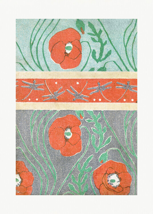 Goyo Hashiguchi Plakát, Obraz - Poppies (1908), Goyo Hashiguchi, 30 × 40 cm