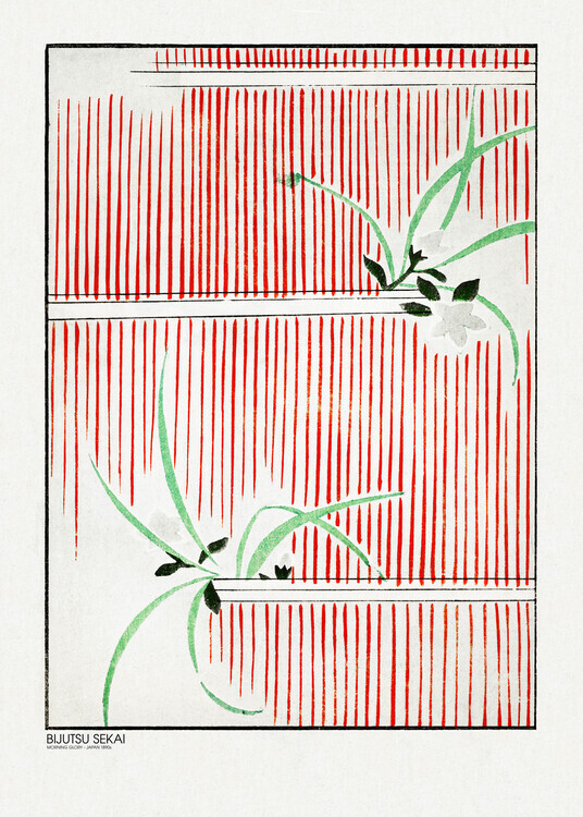 Bijutsu Sekai Plakát, Obraz - Morning Glory, Bijutsu Sekai, 30 × 40 cm