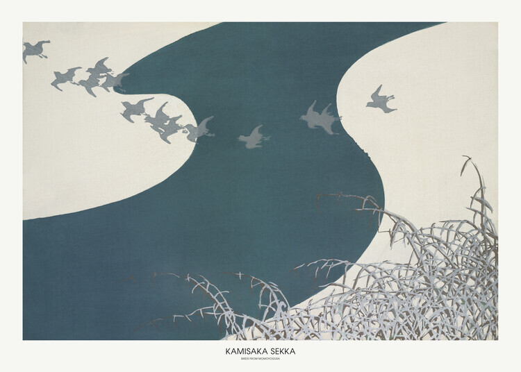 Kamisaka Sekka Plakát, Obraz - Birds From Momoyogusa, Kamisaka Sekka, 40 × 30 cm