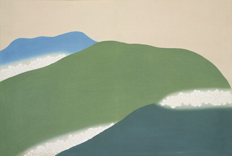 Kamisaka Sekka Plakát, Obraz - Green mountains from Momoyogusa, Kamisaka Sekka, 40 × 26.7 cm