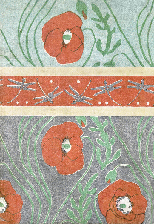 Goyo Hashiguchi Plakát, Obraz - Poppies (1908), Goyo Hashiguchi, 26.7 × 40 cm