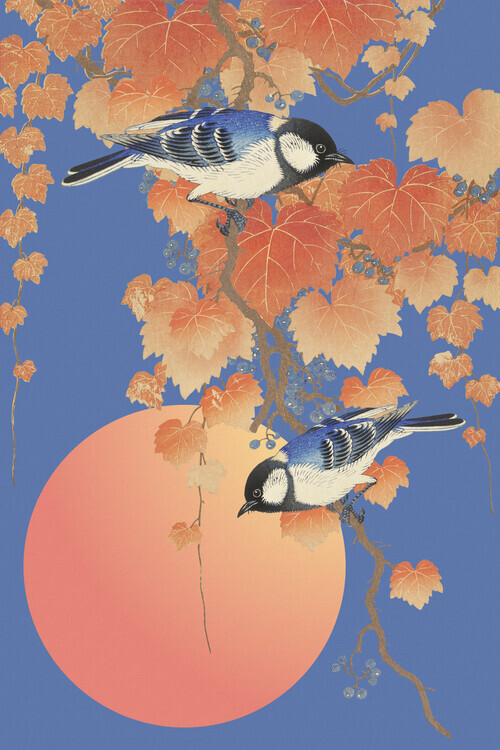 Marja van den Hurk Plakát, Obraz - Autumn Birds Sunrise, Marja van den Hurk, 26.7 × 40 cm