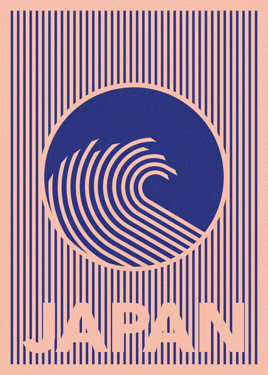 Rosi Feist Plakát, Obraz - Great Wave of Japan, Rosi Feist, 30 × 40 cm