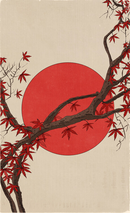 Nicholas Plakát, Obraz - Japanese Autumn Sun, Nicholas, 24.5 × 40 cm