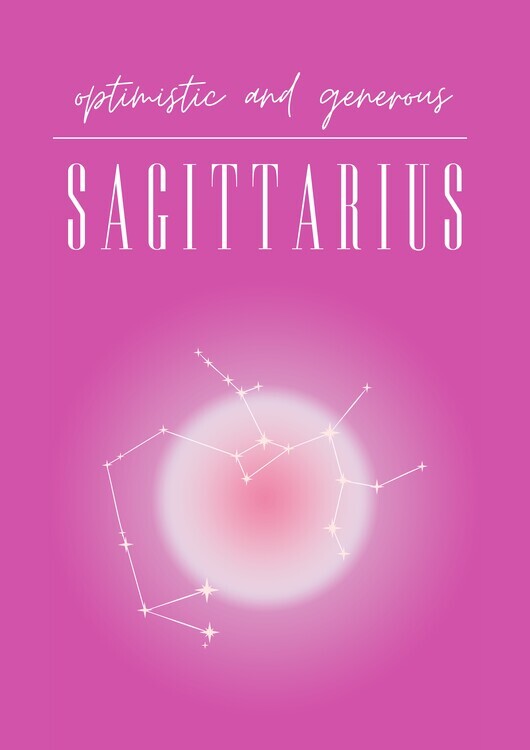 Amelie Plakát, Obraz - Sagittarius Zodiac Constellation, Amelie, 30 × 40 cm