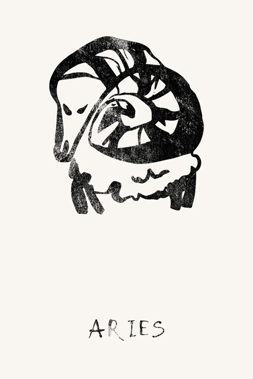 Treechild Plakát, Obraz - Bold Aries Ram, Treechild, 26.7 × 40 cm