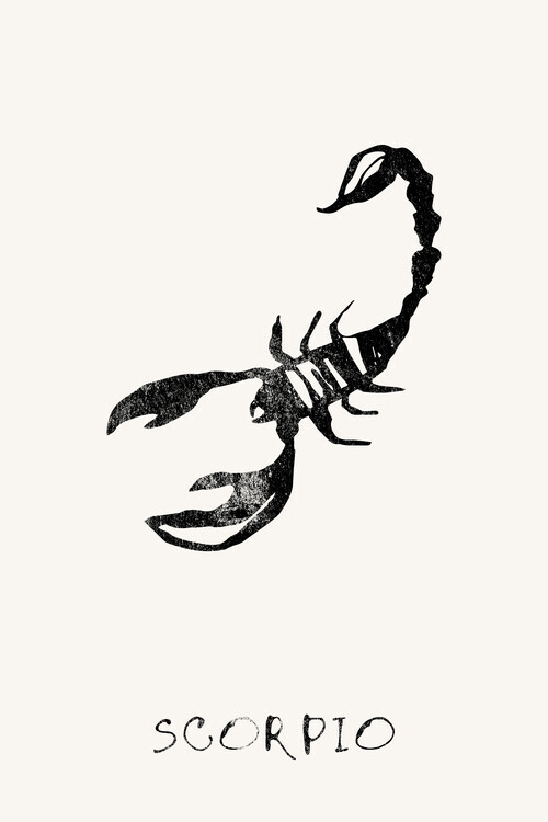 Treechild Plakát, Obraz - Scorpio Zodiac Sign, Treechild, 26.7 × 40 cm