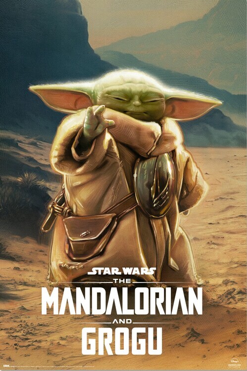 GRUPO ERIK Plakát, Obraz - Star Wars: The Mandalorian and Grogu - Grogu, 61 × 91.5 cm