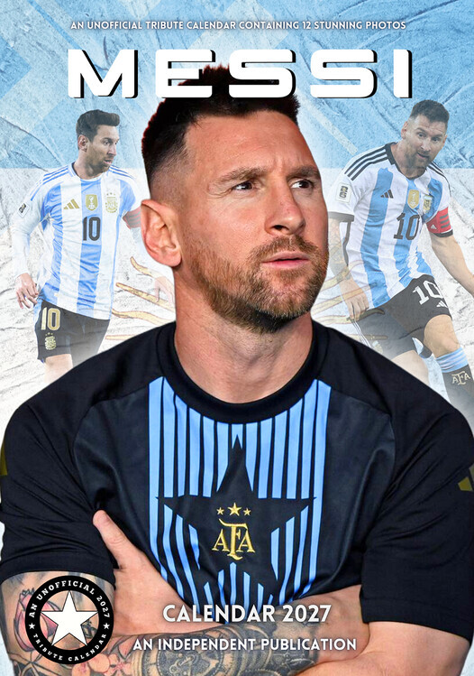 CALLDREAMS Kalendář 2027 Lionel Messi, 42 x 29.7 cm