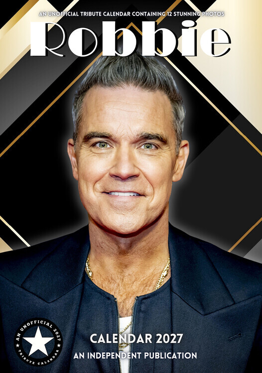 CALLDREAMS Kalendář 2027 Robbie Williams, 42 x 29.7 cm